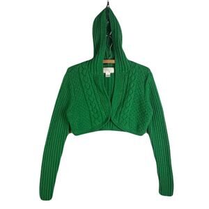 AMERICAN EAGLE OUTFITTERS Vintage Green Cable Knit Sweater Woman’s Size L